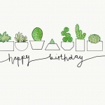 Cacti Birthday Card